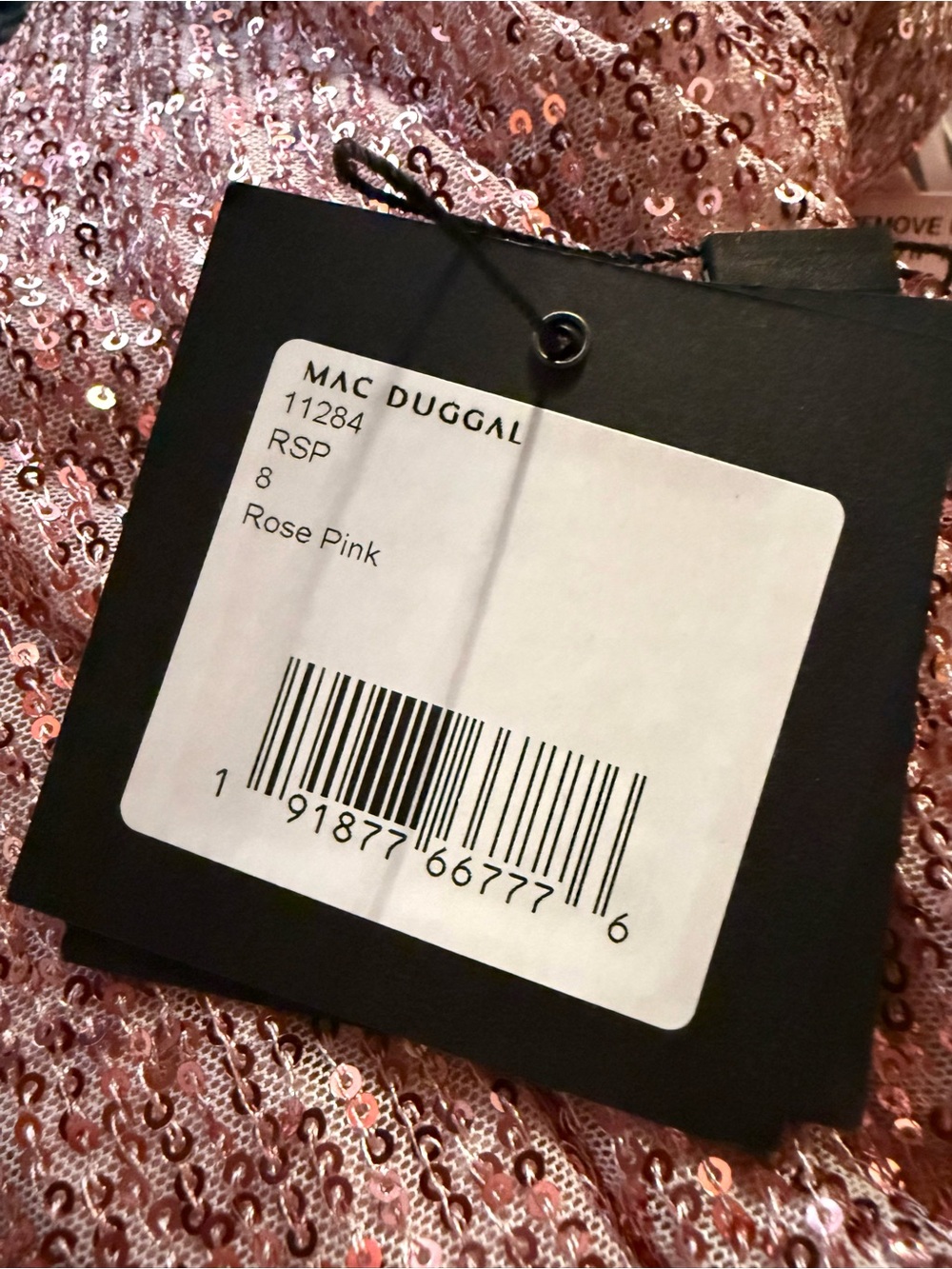 Mac Duggal 11284 Sleeveless Sequin Column Dress Ruffle Neckline - Picture 5 of 6
